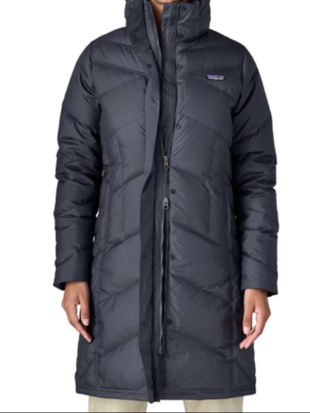 Patagonia Down With It Parka in Smolder Blue Size XL